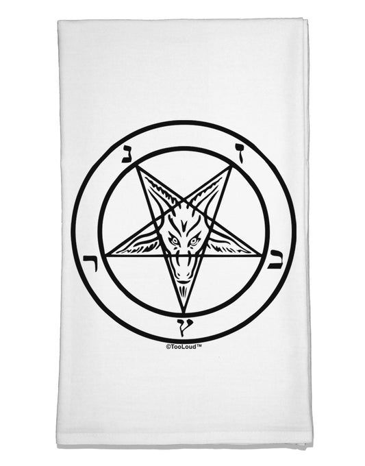 Sigil of Baphomet Flour Sack Dish Towels by TooLoud-TooLoud-White-Davson Sales