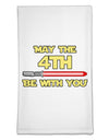4th Be With You Beam Sword Flour Sack Dish Towel by TooLoud-Flour Sack Dish Towel-TooLoud-White-Davson Sales