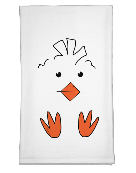 Cute Easter Chick Face Flour Sack Dish Towel-Flour Sack Dish Towel-TooLoud-Davson Sales