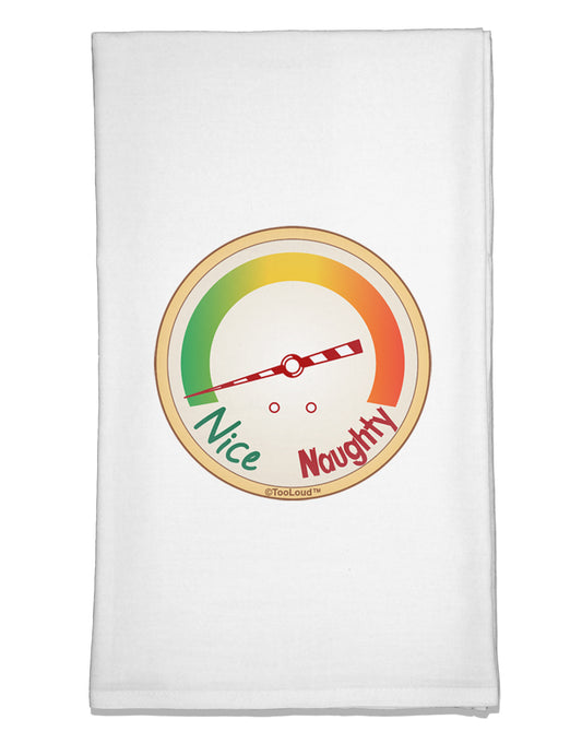 Naughty or Nice Meter Nice Flour Sack Dish Towels-Flour Sack Dish Towel-TooLoud-White-Davson Sales