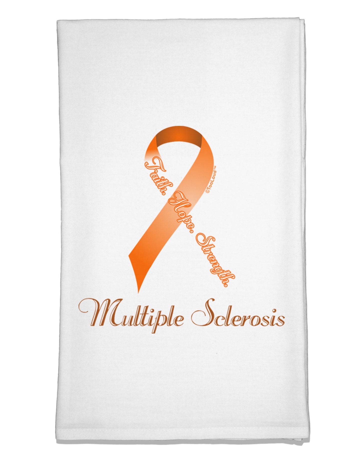 MS - Faith Hope Strength Flour Sack Dish Towels-Flour Sack Dish Towel-TooLoud-White-Davson Sales
