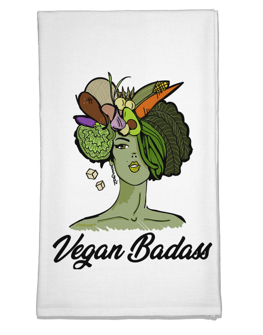 Vegan Badass Flour Sack Dish Towel-Flour Sack Dish Towel-TooLoud-Davson Sales