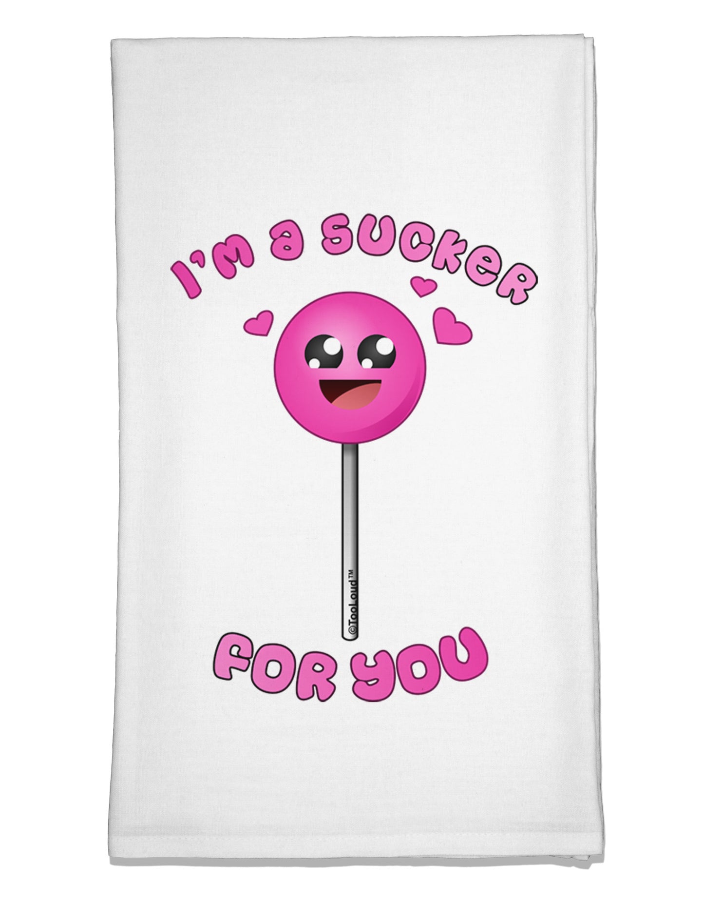 Sucker For You Flour Sack Dish Towels-Flour Sack Dish Towel-TooLoud-White-Davson Sales