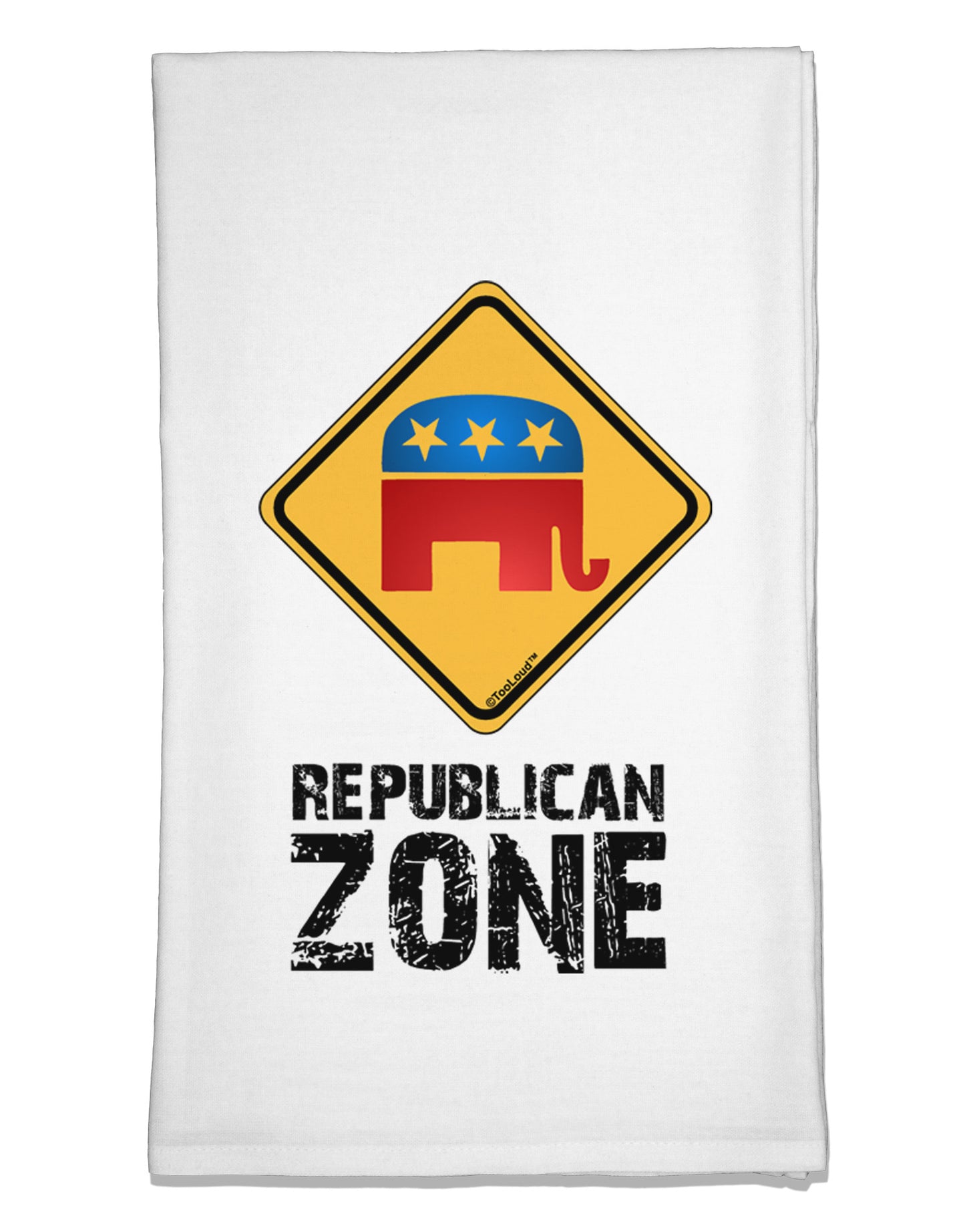 Republican Zone Flour Sack Dish Towel-Flour Sack Dish Towel-TooLoud-White-Davson Sales