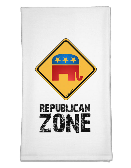 Republican Zone Flour Sack Dish Towel-Flour Sack Dish Towel-TooLoud-White-Davson Sales