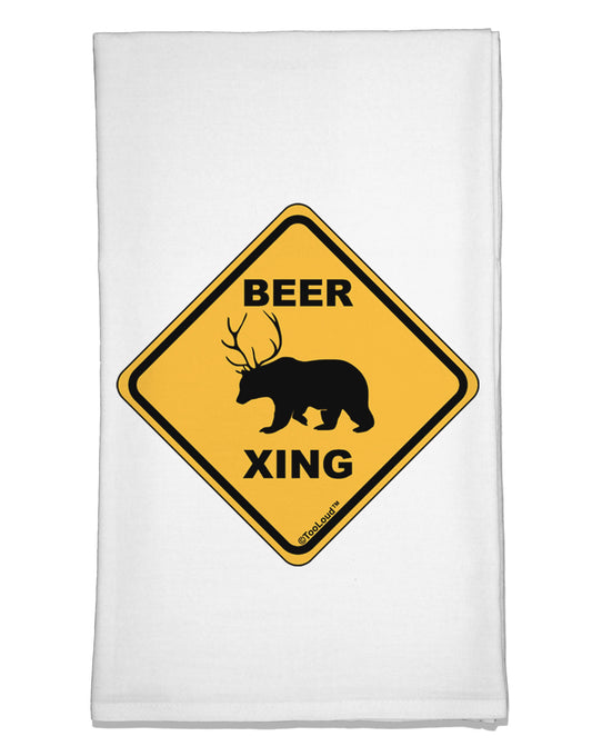 Beer Xing Flour Sack Dish Towel-Flour Sack Dish Towel-TooLoud-White-Davson Sales