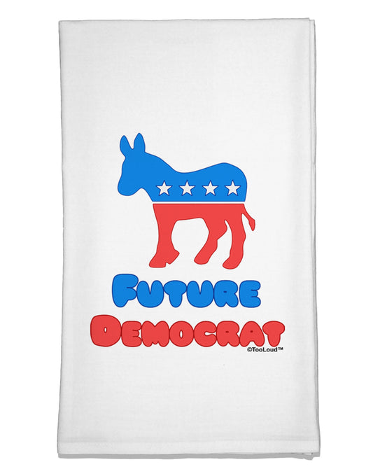 Future Democrat Flour Sack Dish Towel-Flour Sack Dish Towel-TooLoud-White-Davson Sales