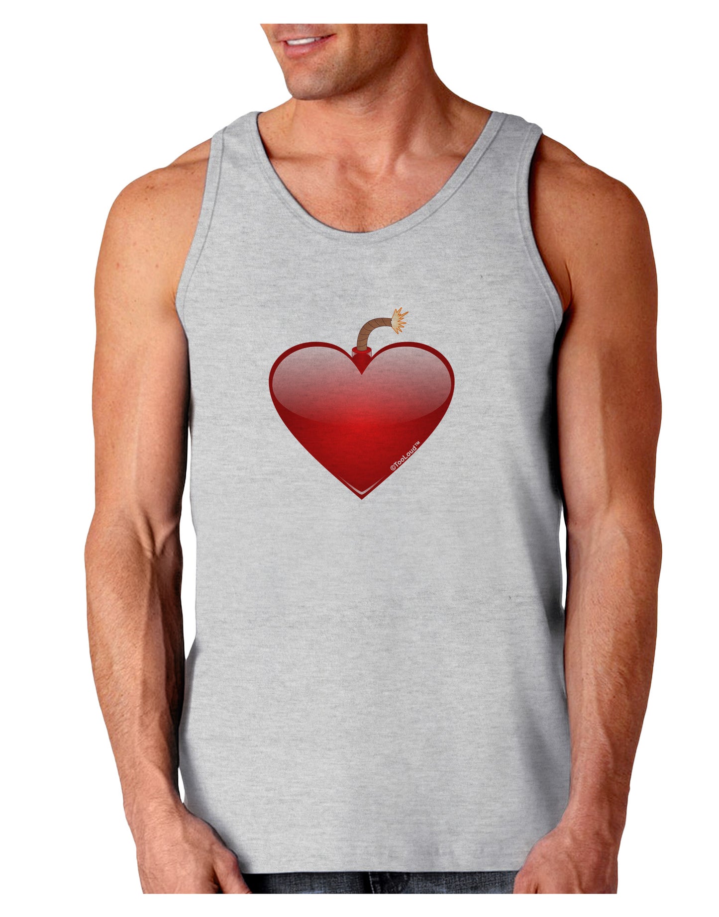 Love Bomb Loose Tank Top-Loose Tank Top-TooLoud-AshGray-Small-Davson Sales