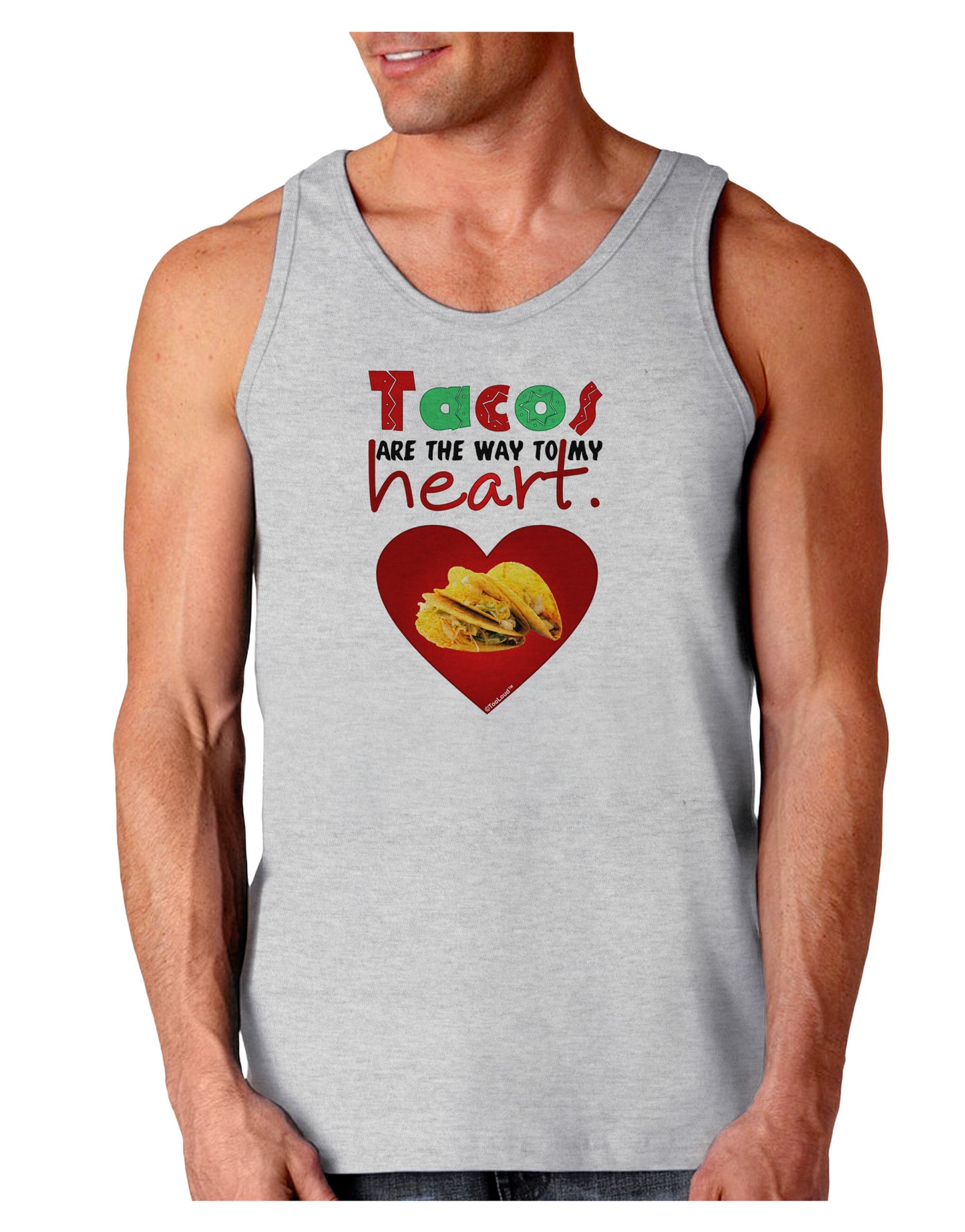 Tacos Are the Way To My Heart Loose Tank Top-Loose Tank Top-TooLoud-AshGray-Small-Davson Sales
