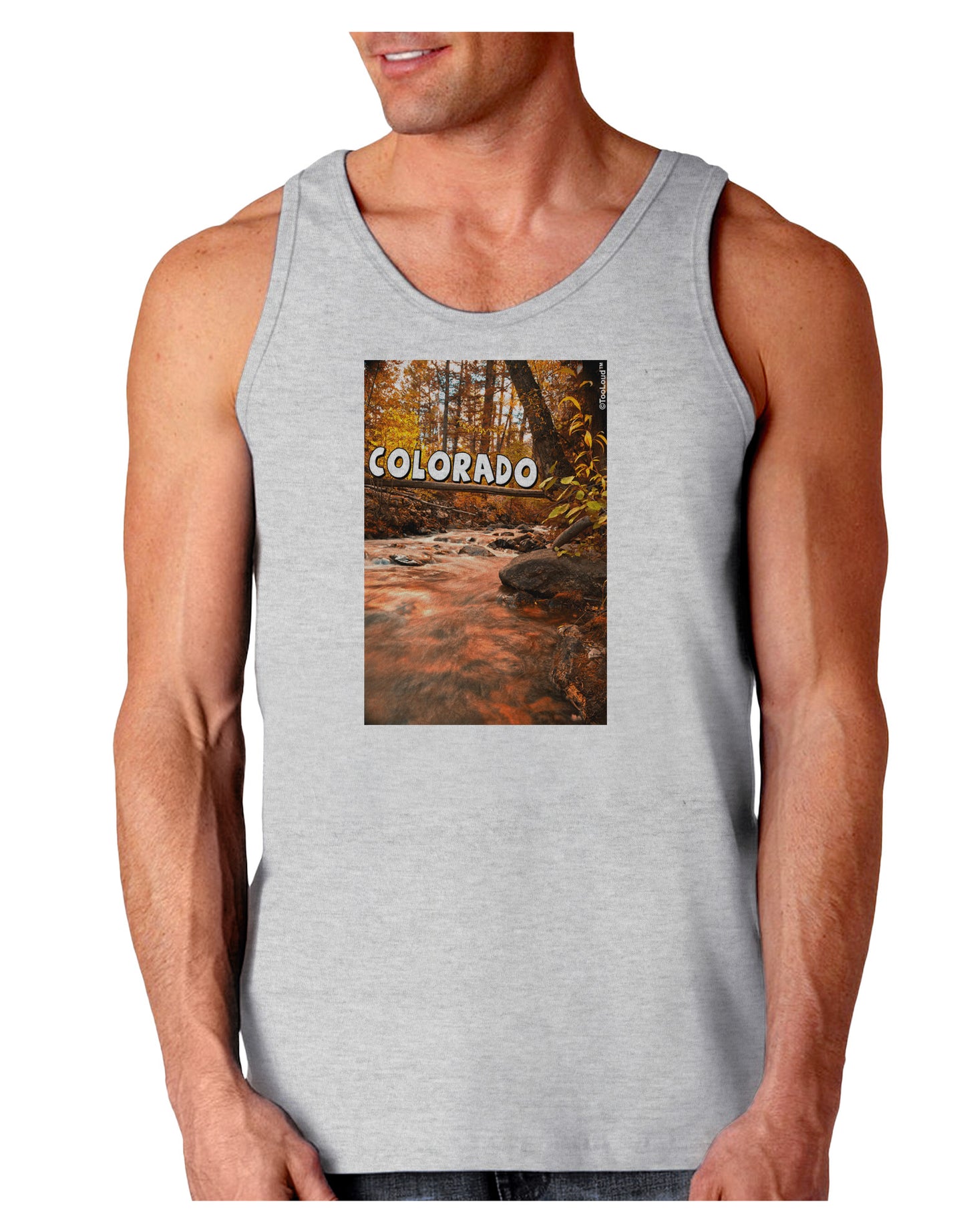 Mt Shavano Colorado Text Loose Tank Top-Loose Tank Top-TooLoud-AshGray-Small-Davson Sales