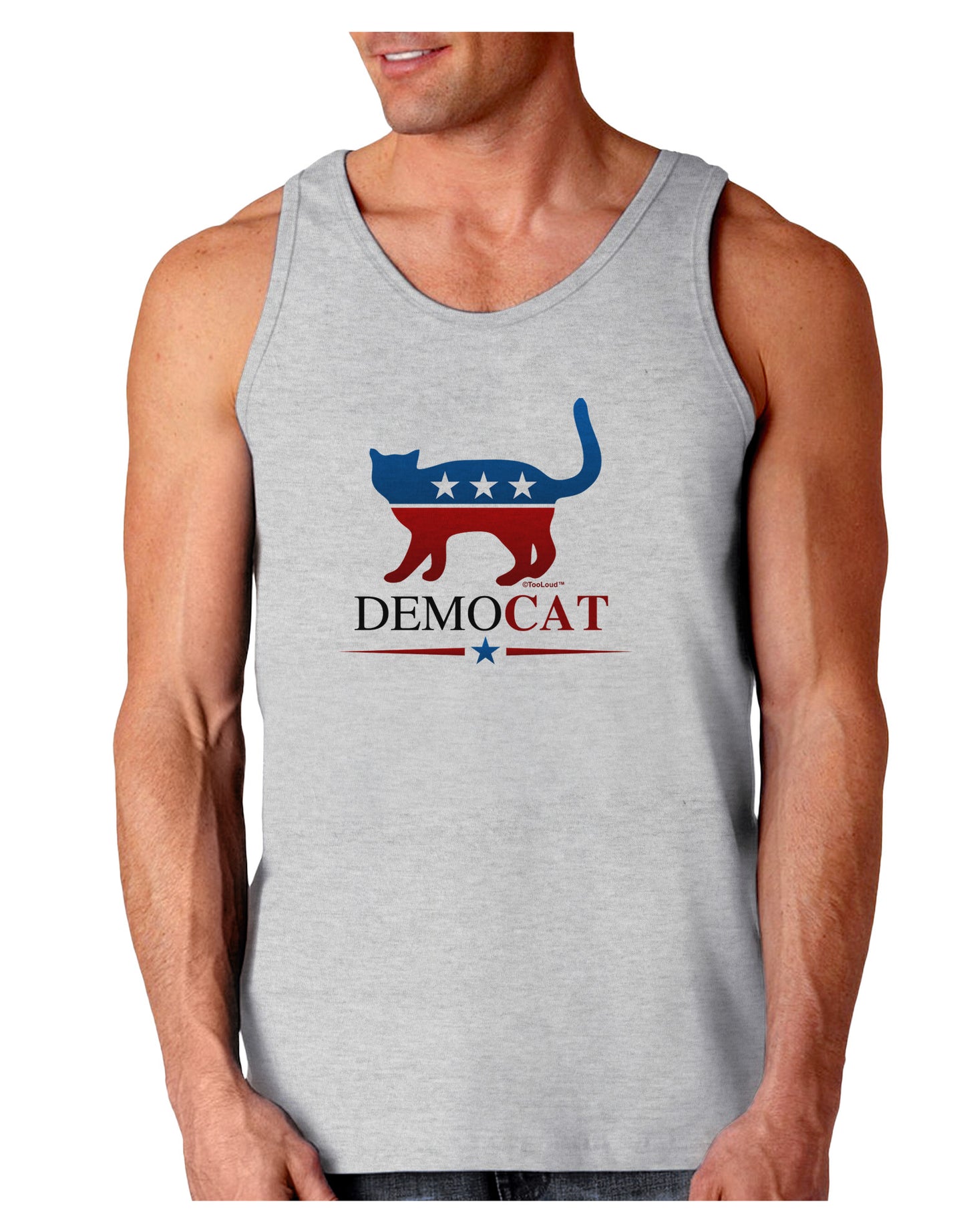 DemoCAT Loose Tank Top-Loose Tank Top-TooLoud-AshGray-Small-Davson Sales