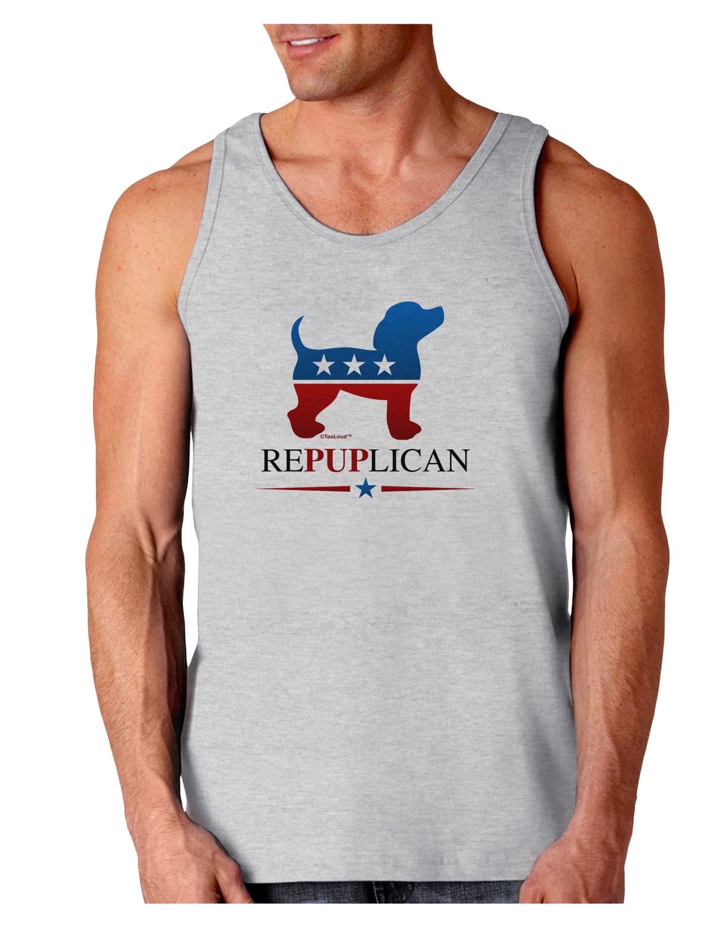 RePUPlican Loose Tank Top-Loose Tank Top-TooLoud-AshGray-Small-Davson Sales