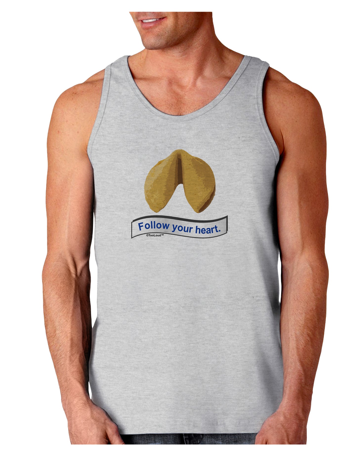 Follow Your Heart Fortune Loose Tank Top-Loose Tank Top-TooLoud-AshGray-Small-Davson Sales