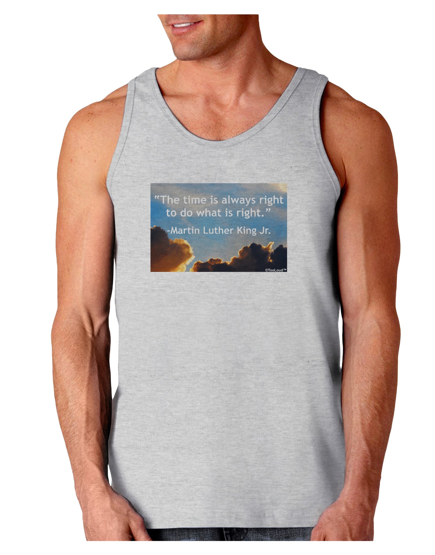 The Time Is Always Right Loose Tank Top-Loose Tank Top-TooLoud-AshGray-Small-Davson Sales