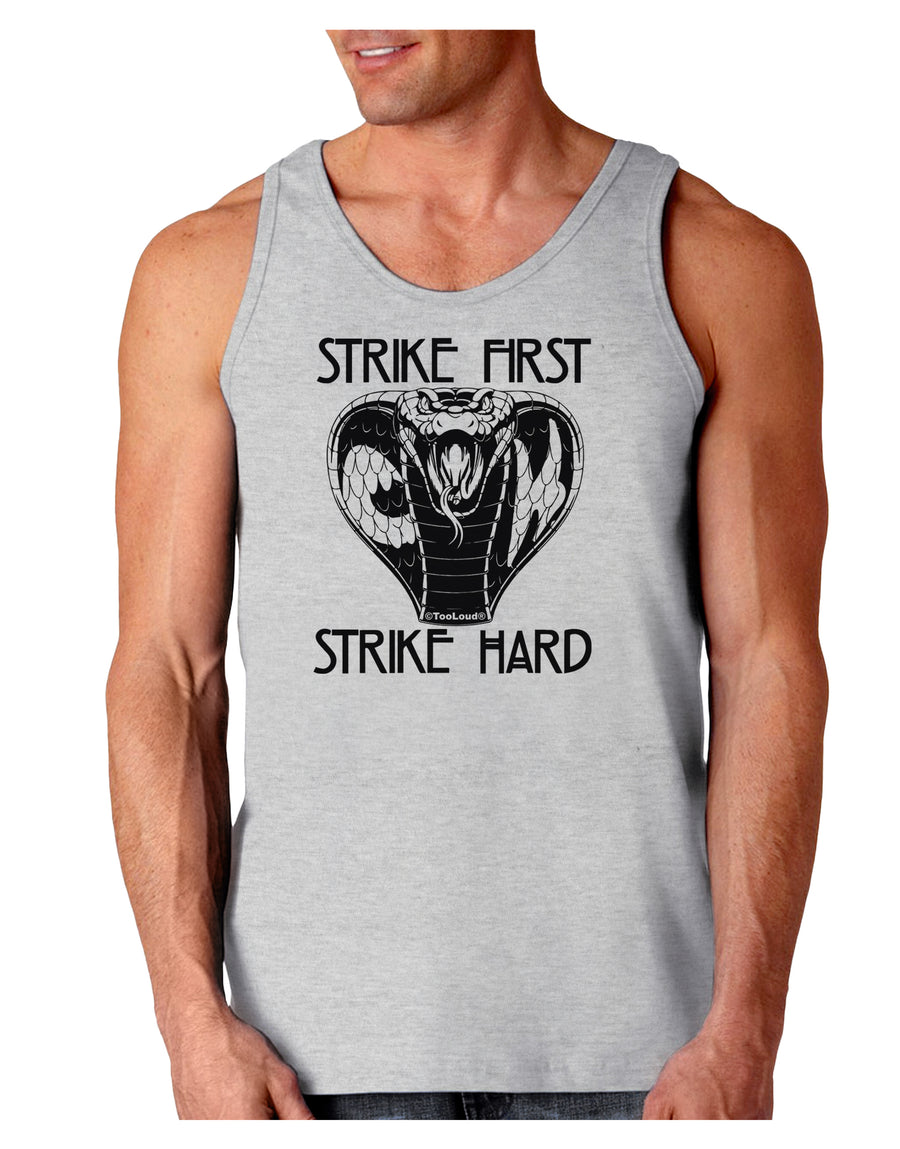 Strike First Strike Hard Cobra Loose Tank Top-Mens-LooseTanktops-TooLoud-White-Small-Davson Sales