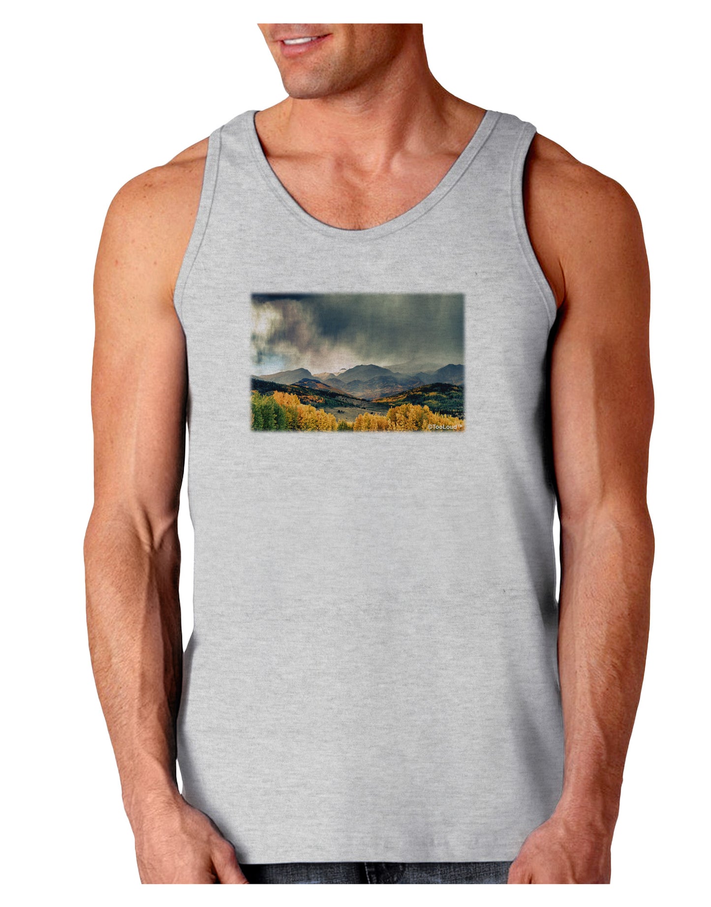 Colorado Mountain Scene Photo Loose Tank Top-Loose Tank Top-TooLoud-AshGray-Small-Davson Sales