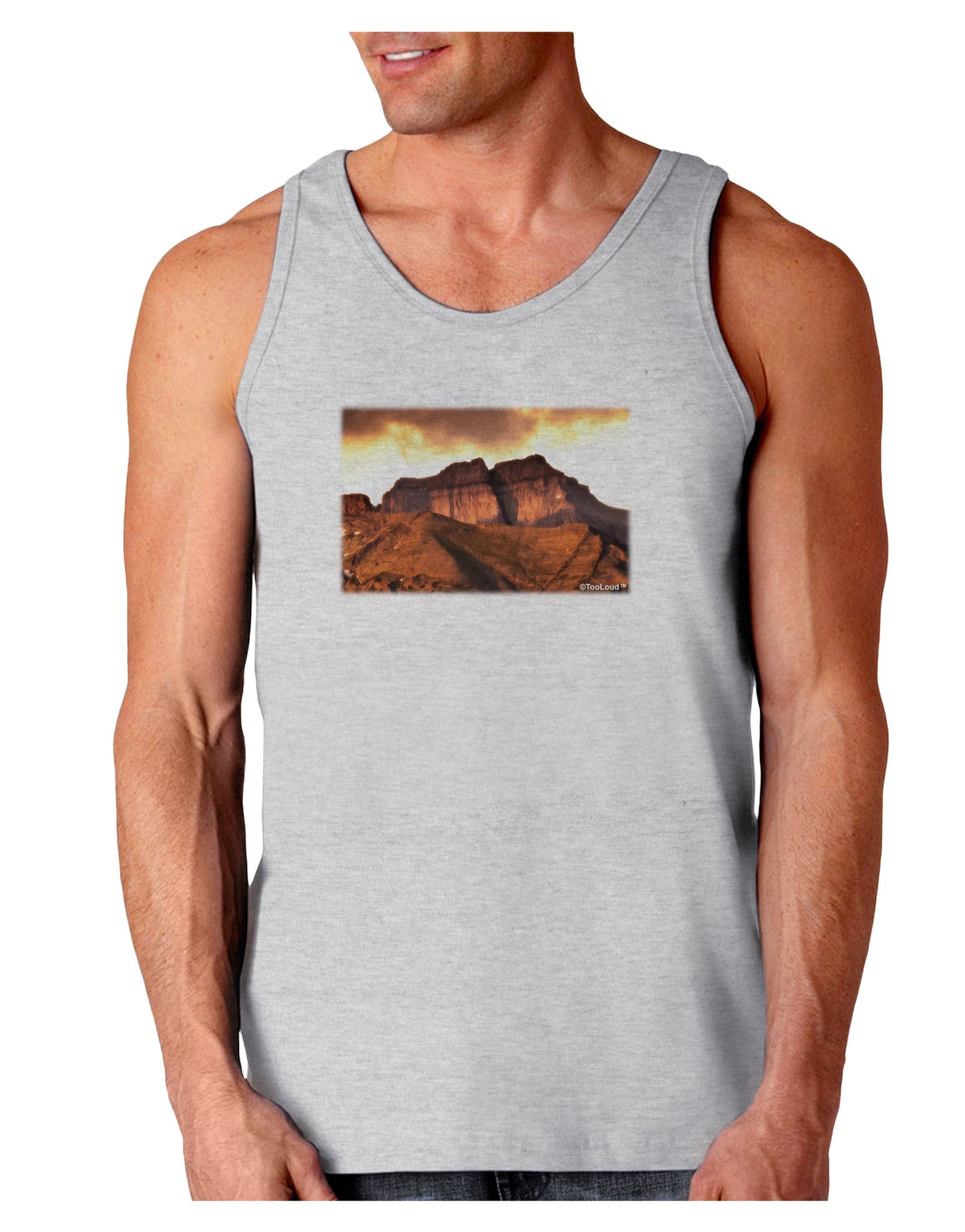 San Juan Mountain Range Loose Tank Top-Loose Tank Top-TooLoud-AshGray-Small-Davson Sales
