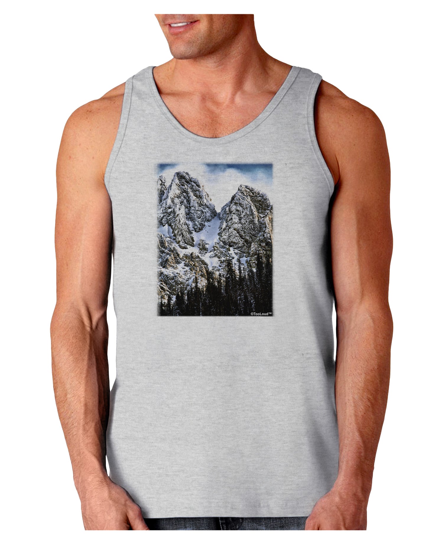 Mountain Landscape 2 Loose Tank Top-Loose Tank Top-TooLoud-AshGray-Small-Davson Sales