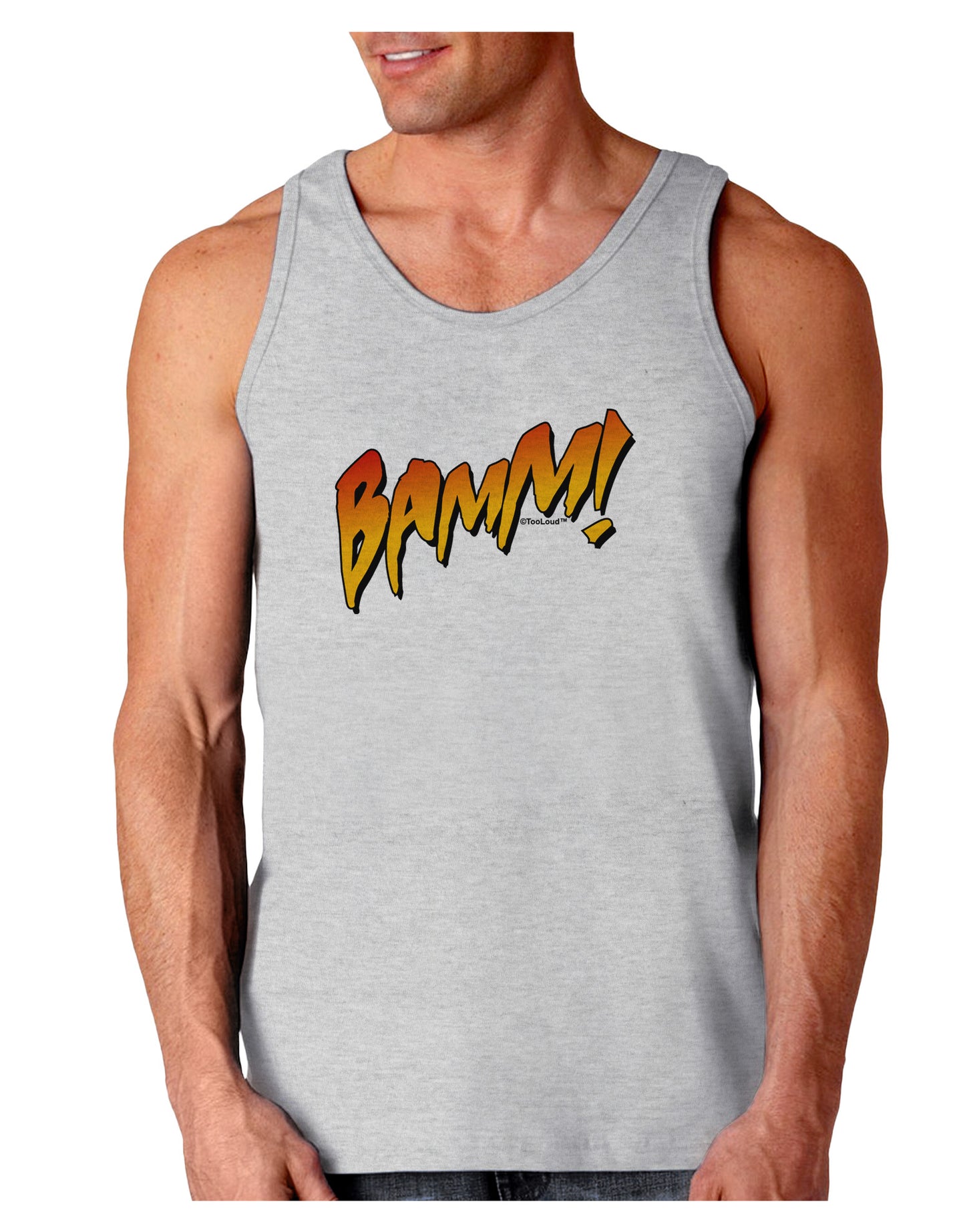 Onomatopoeia BAMM Loose Tank Top-Loose Tank Top-TooLoud-AshGray-Small-Davson Sales