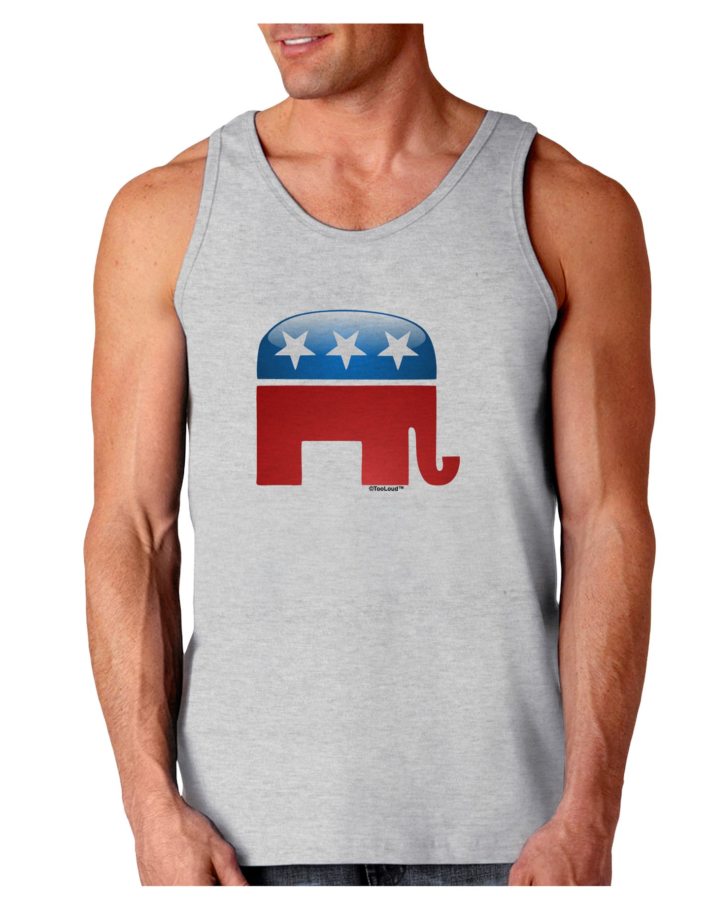 Republican Bubble Symbol Loose Tank Top-Loose Tank Top-TooLoud-AshGray-Small-Davson Sales