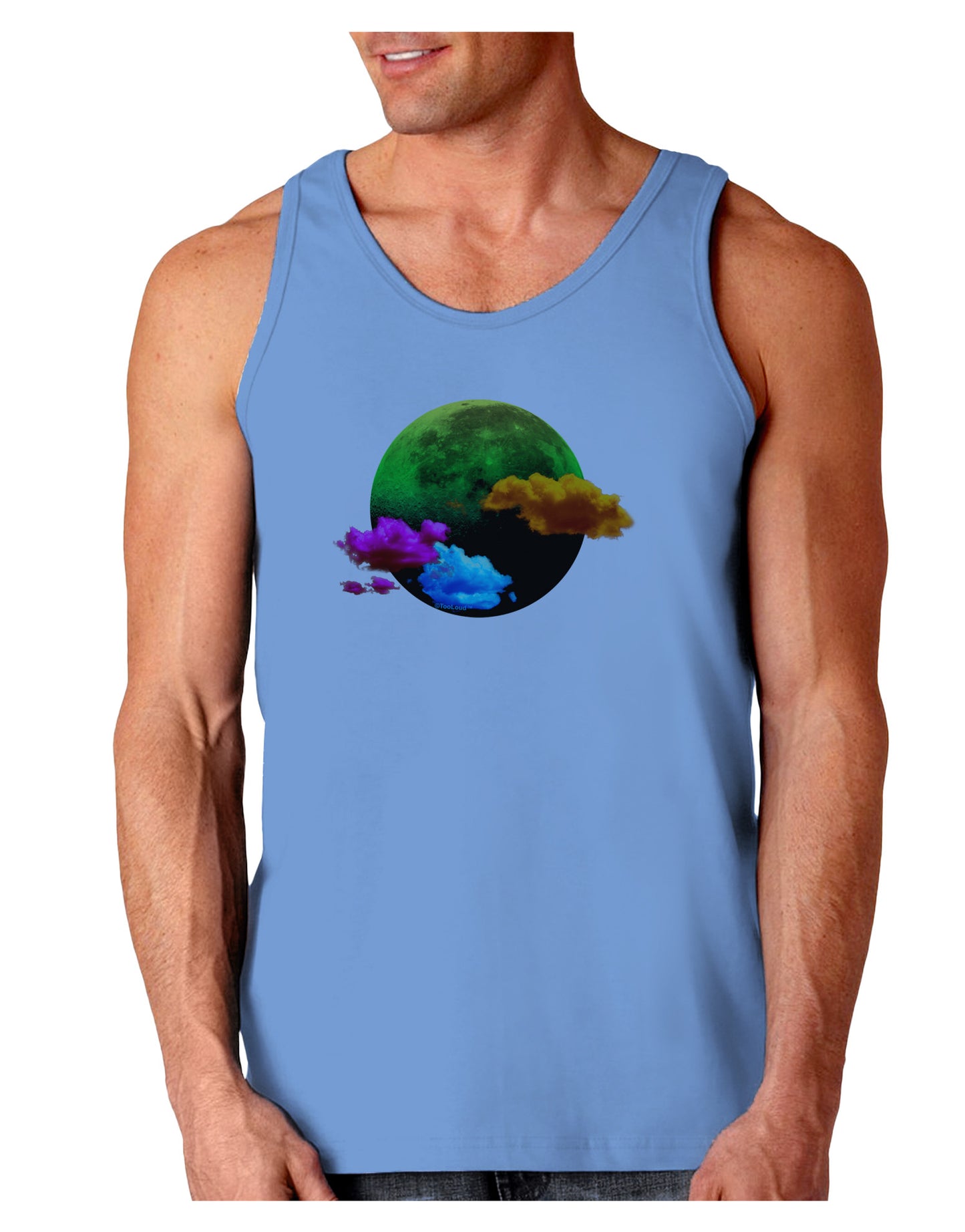 Moon Dream Hallucination Loose Tank Top-Loose Tank Top-TooLoud-CarolinaBlue-Small-Davson Sales