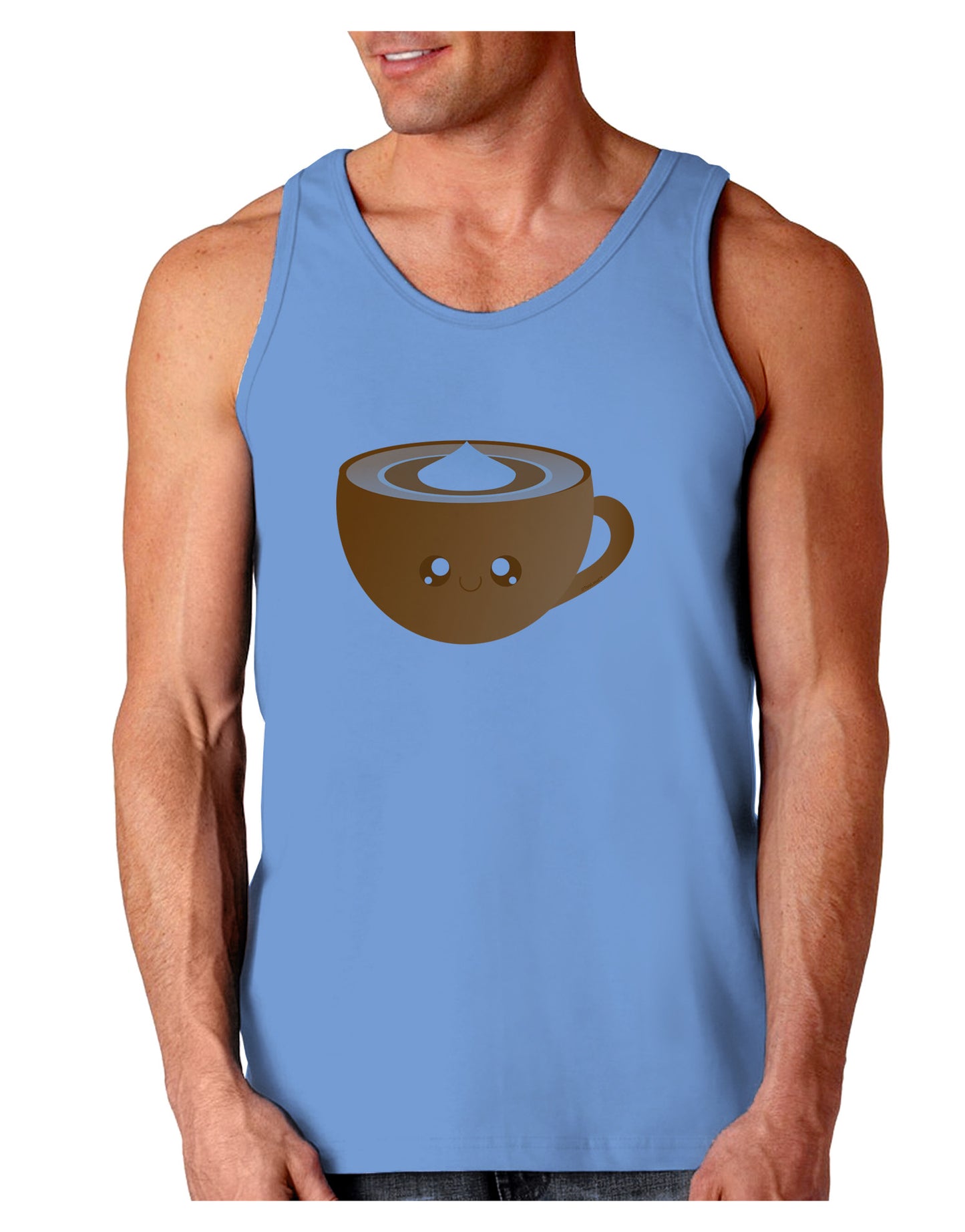 Cute Holiday Drink Pumpkin Spice Latte Loose Tank Top-Loose Tank Top-TooLoud-CarolinaBlue-Small-Davson Sales