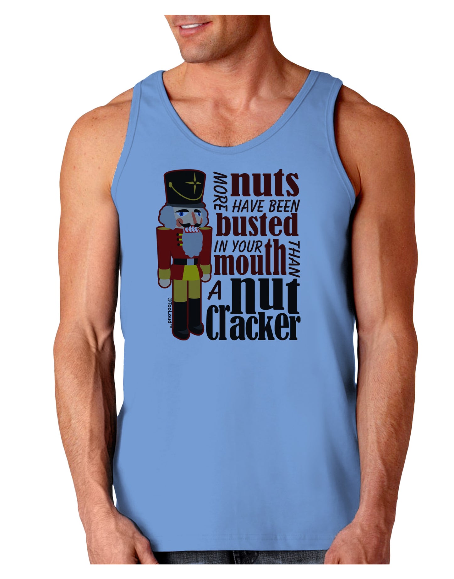 More Nuts Busted - Your Mouth Loose Tank Top by-Loose Tank Top-TooLoud-CarolinaBlue-Small-Davson Sales