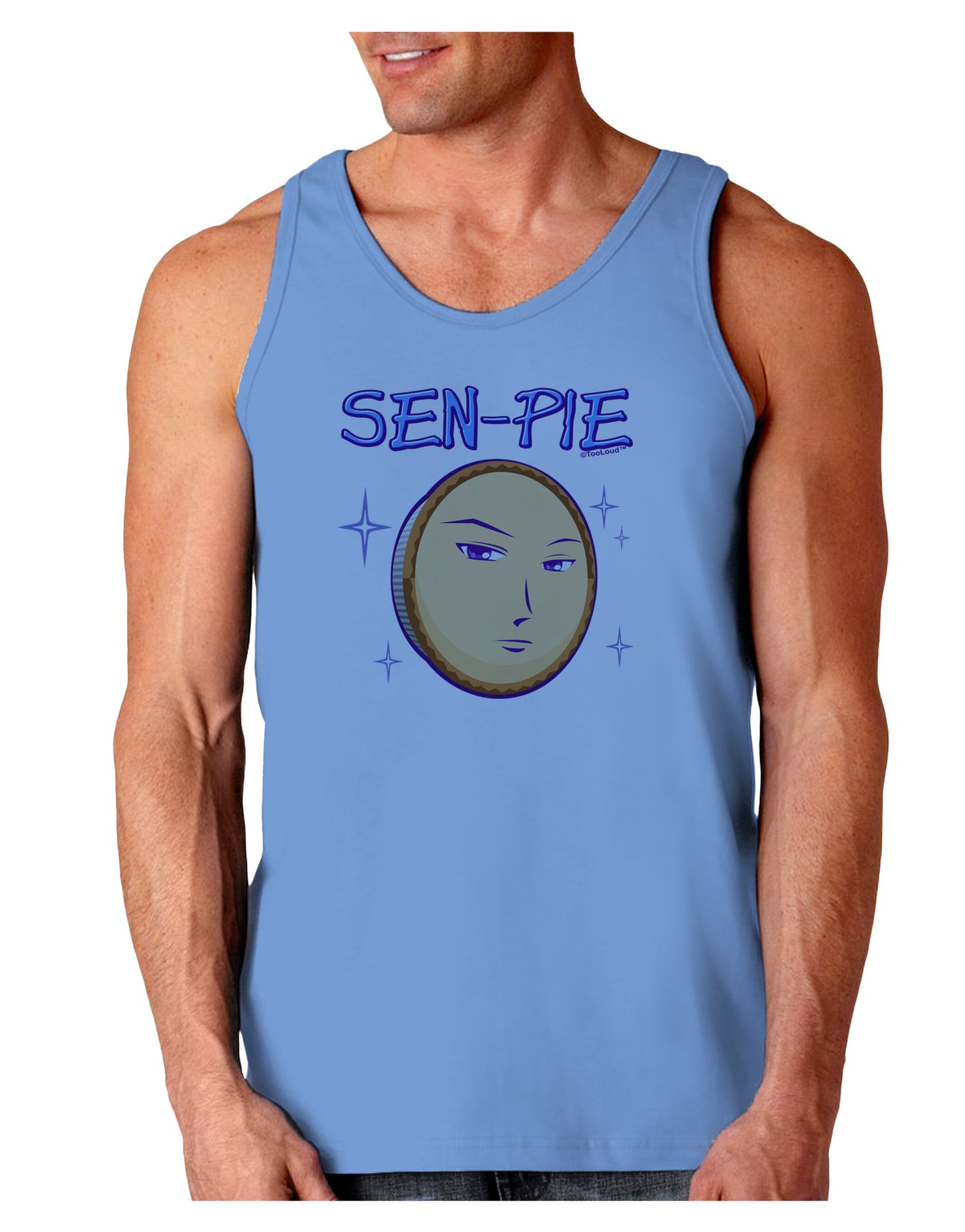 Sen-Pie Sama Kun San Chan Loose Tank Top-Loose Tank Top-TooLoud-CarolinaBlue-Small-Davson Sales
