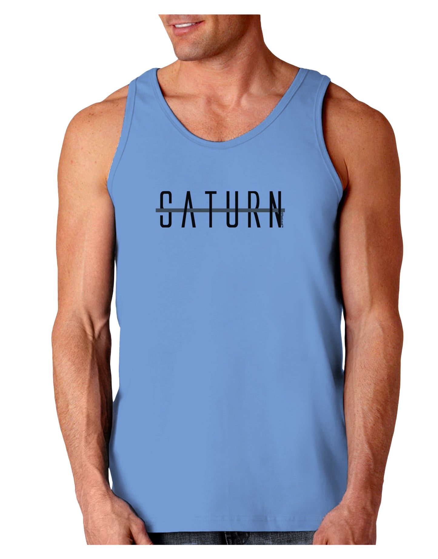Planet Saturn Text Only Loose Tank Top-Loose Tank Top-TooLoud-CarolinaBlue-Small-Davson Sales