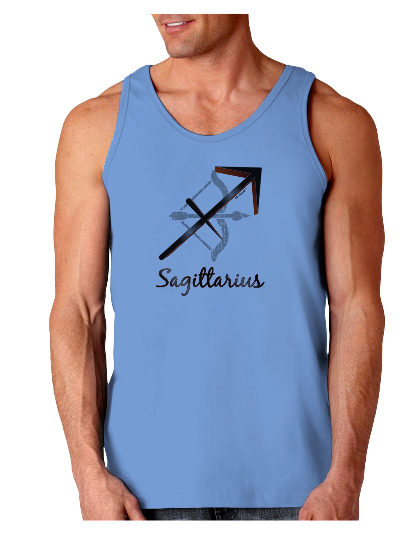 Sagittarius Symbol Loose Tank Top-Loose Tank Top-TooLoud-CarolinaBlue-Small-Davson Sales