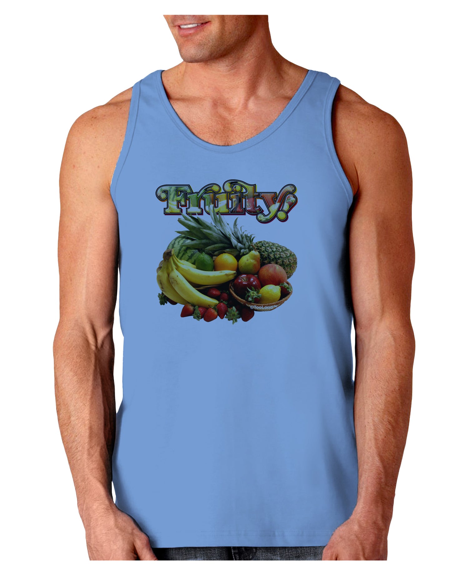 Fruity Fruit Basket 2 Loose Tank Top-Loose Tank Top-TooLoud-CarolinaBlue-Small-Davson Sales