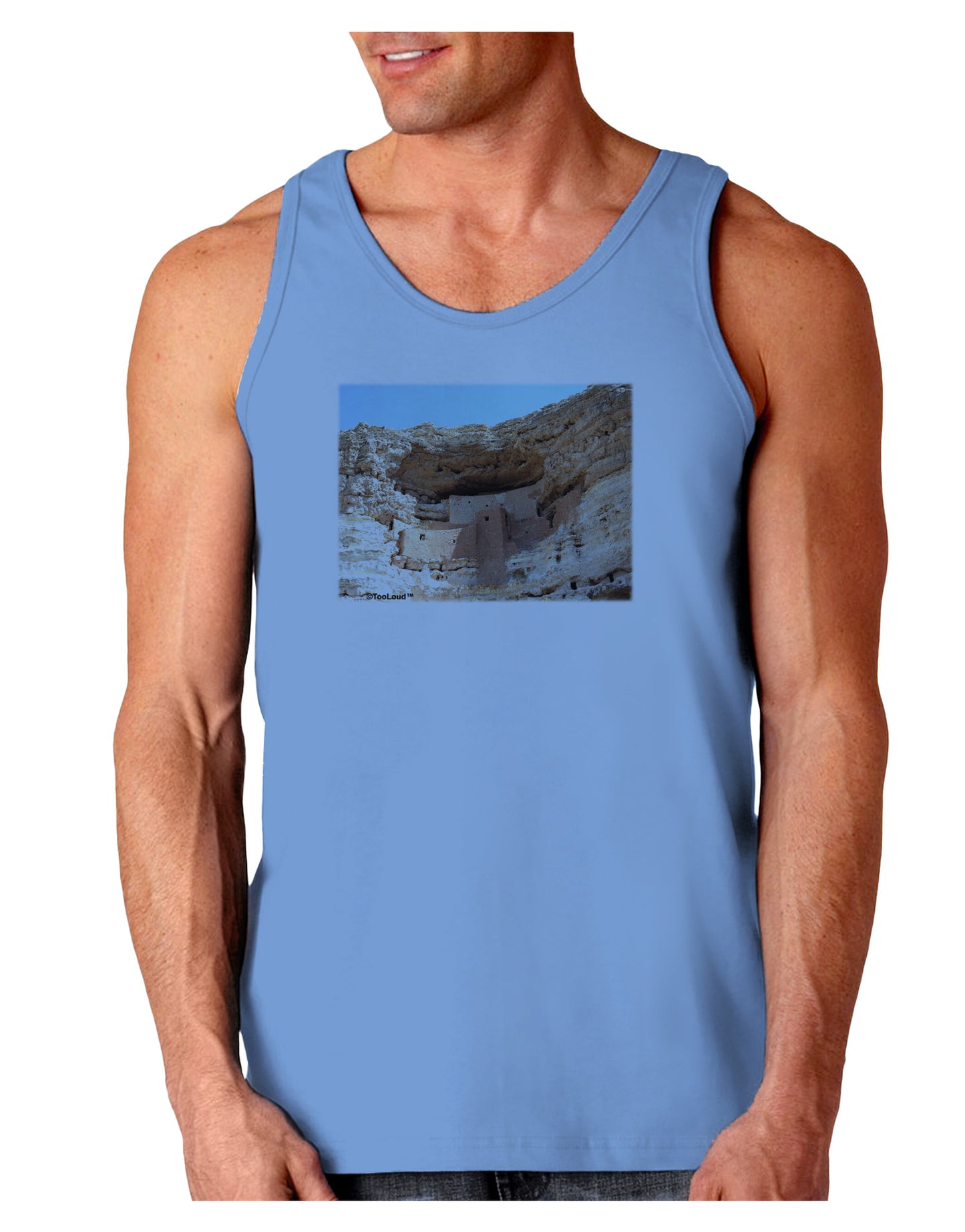 Montezuma Castle Arizona Loose Tank Top-Loose Tank Top-TooLoud-CarolinaBlue-Small-Davson Sales