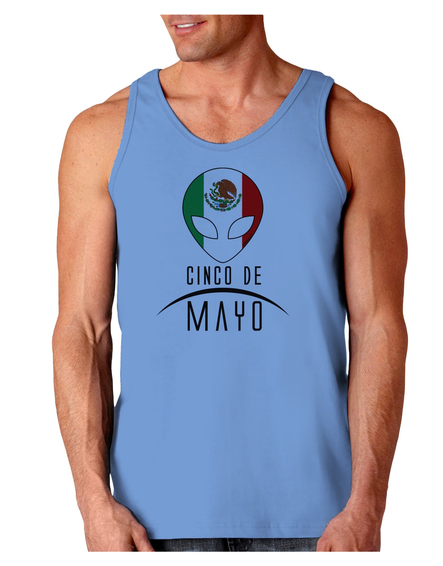 Mexican Extraterrestrial Text Loose Tank Top-Loose Tank Top-TooLoud-CarolinaBlue-Small-Davson Sales