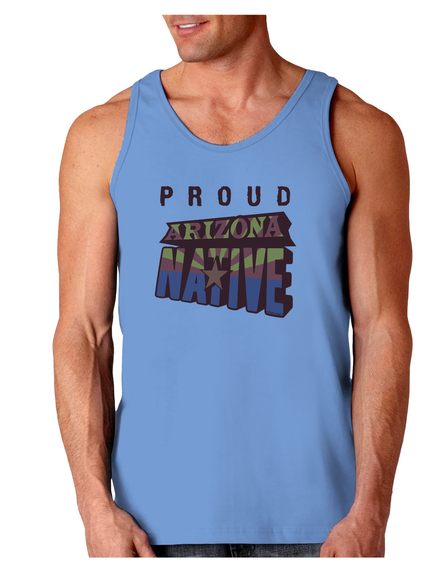 Proud Arizona Native Loose Tank Top-Loose Tank Top-TooLoud-CarolinaBlue-Small-Davson Sales