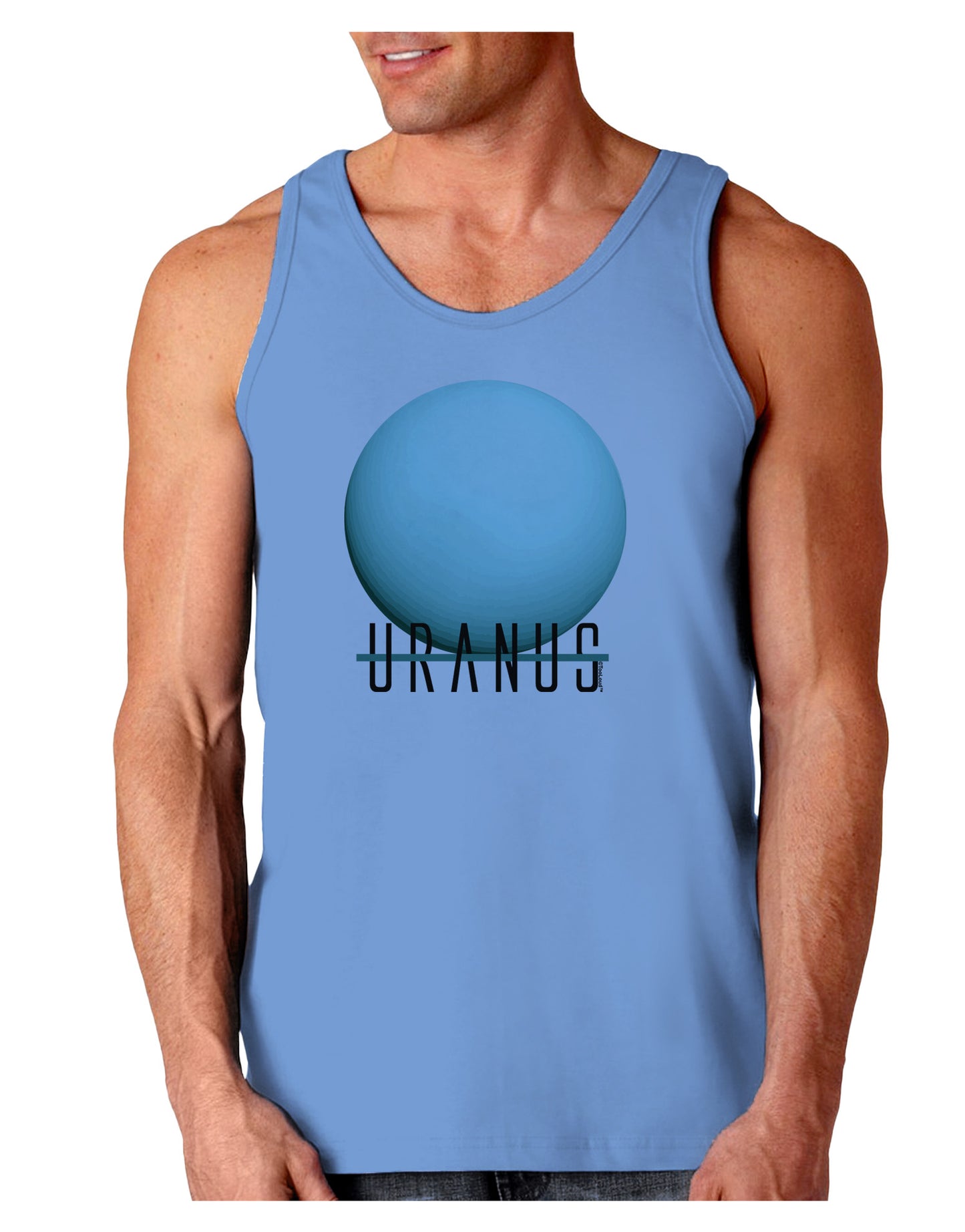 Planet Uranus Text Loose Tank Top-Loose Tank Top-TooLoud-CarolinaBlue-Small-Davson Sales