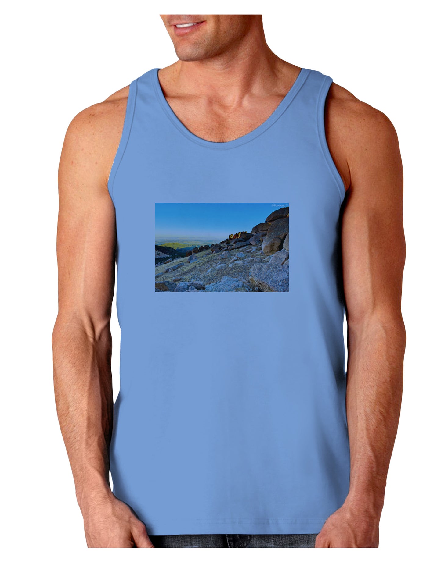 CO Rockies View Loose Tank Top-Loose Tank Top-TooLoud-CarolinaBlue-Small-Davson Sales