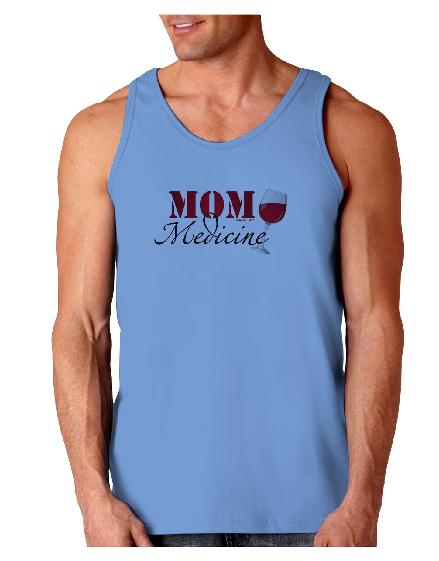 Mom Medicine Loose Tank Top-Loose Tank Top-TooLoud-CarolinaBlue-Small-Davson Sales