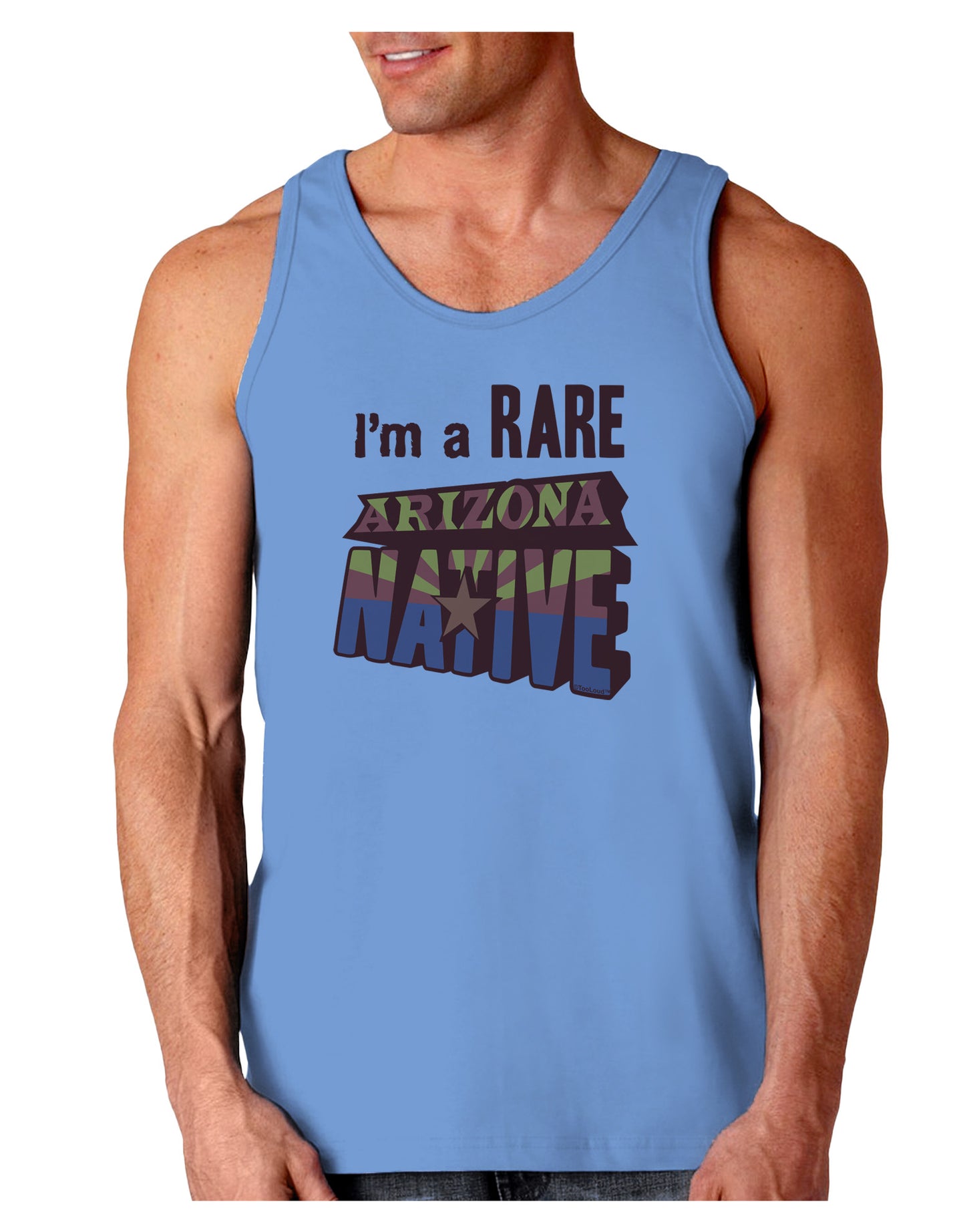I'm a Rare Arizona Native Loose Tank Top-Loose Tank Top-TooLoud-CarolinaBlue-Small-Davson Sales