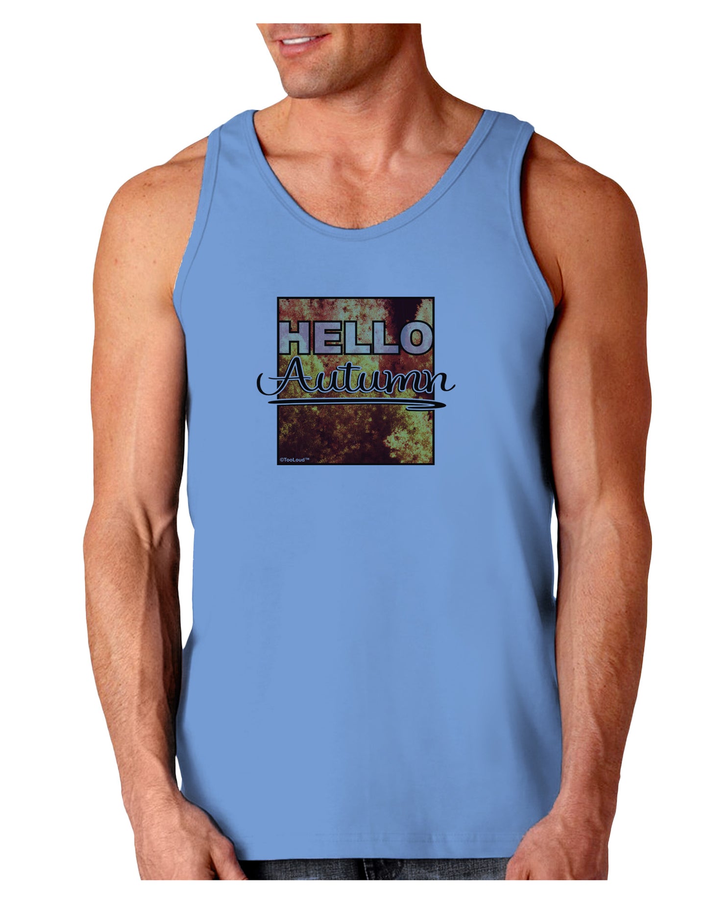 Hello Autumn Loose Tank Top-Loose Tank Top-TooLoud-CarolinaBlue-Small-Davson Sales