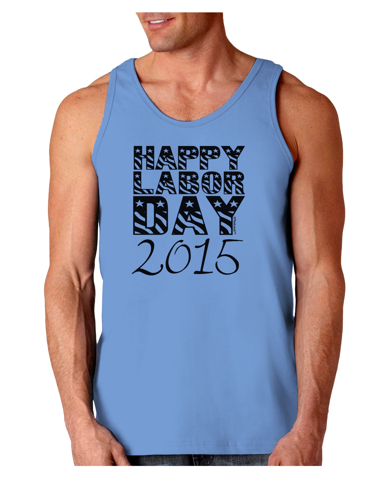 Happy Labor Day 2015 Loose Tank Top-Loose Tank Top-TooLoud-CarolinaBlue-Small-Davson Sales