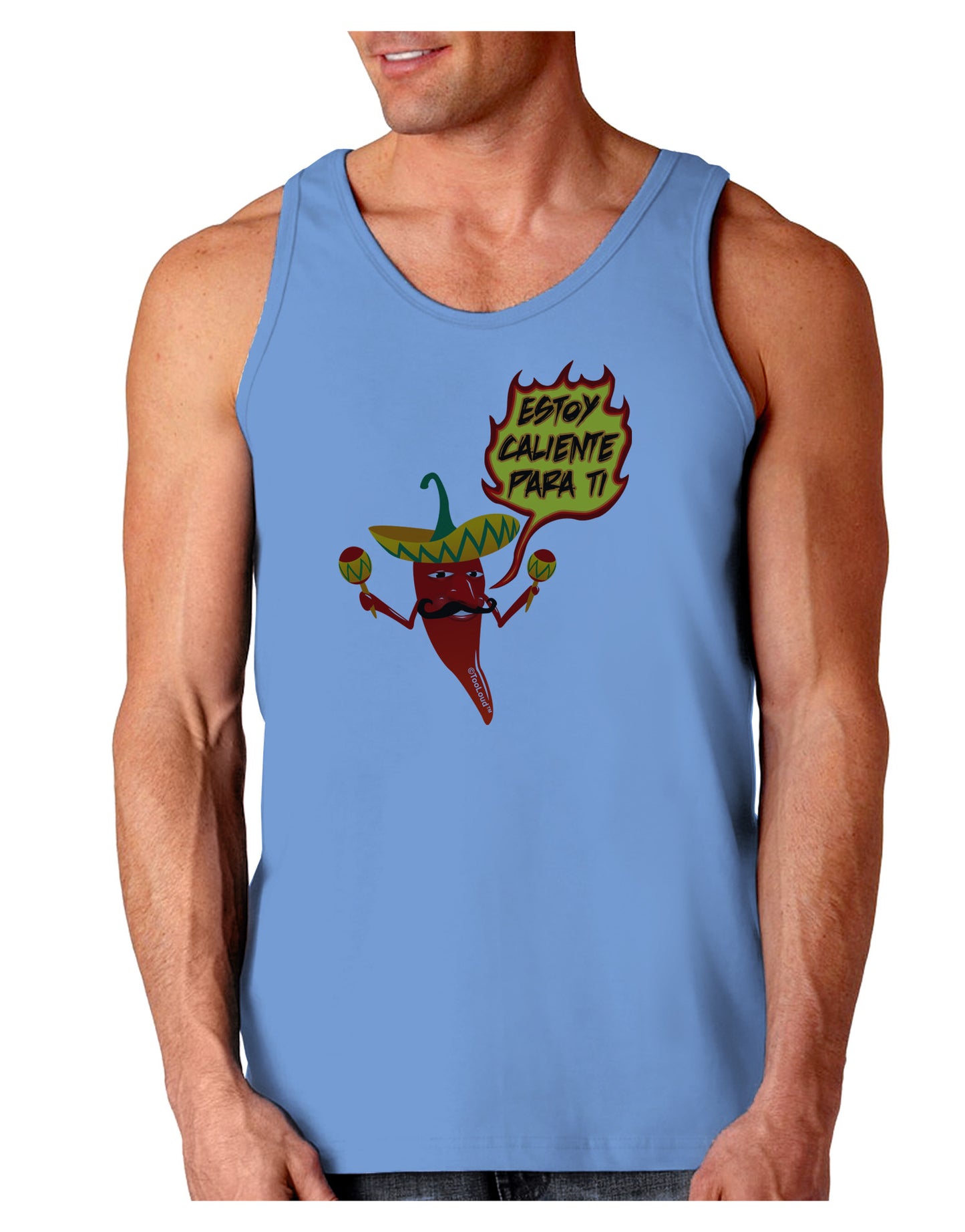 Estoy Caliente Para Ti Loose Tank Top-Loose Tank Top-TooLoud-CarolinaBlue-Small-Davson Sales