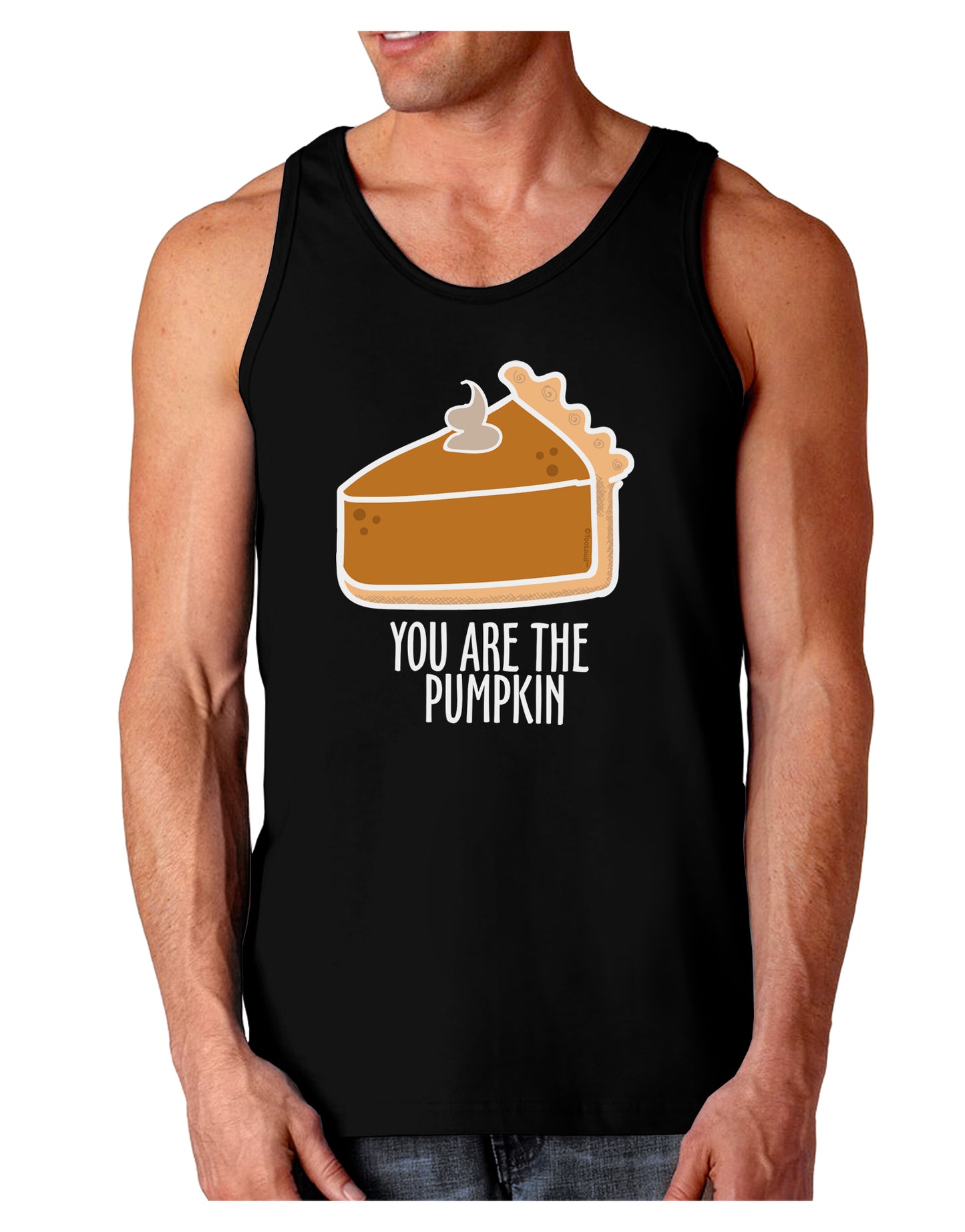 You are the PUMPKIN Loose Tank Top-Mens-LooseTanktops-TooLoud-Black-Small-Davson Sales