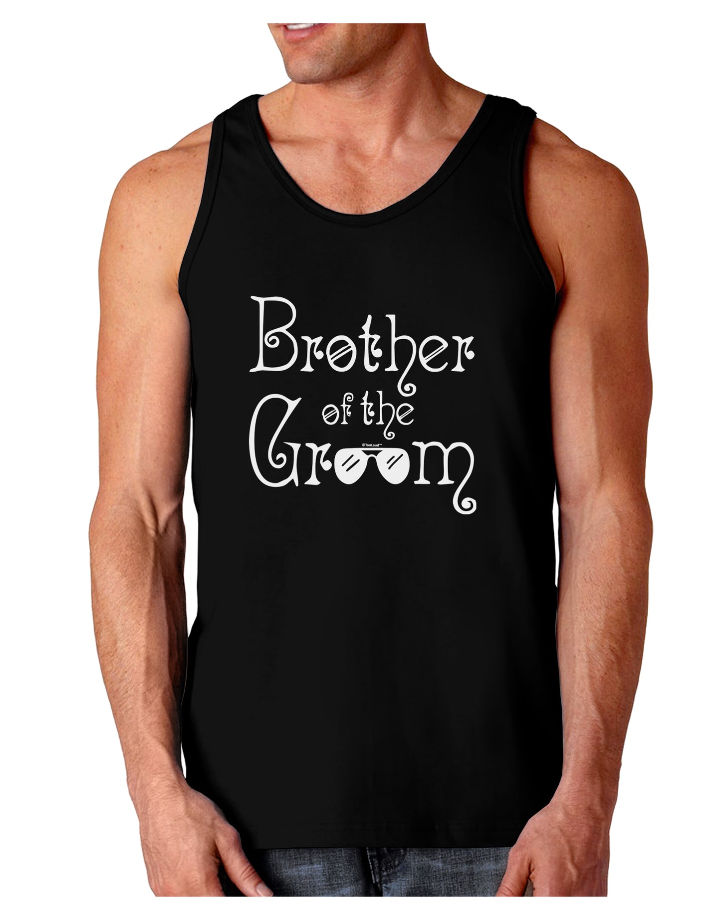 Brother of the Groom Loose Tank Top-Mens-LooseTanktops-TooLoud-Black-Small-Davson Sales