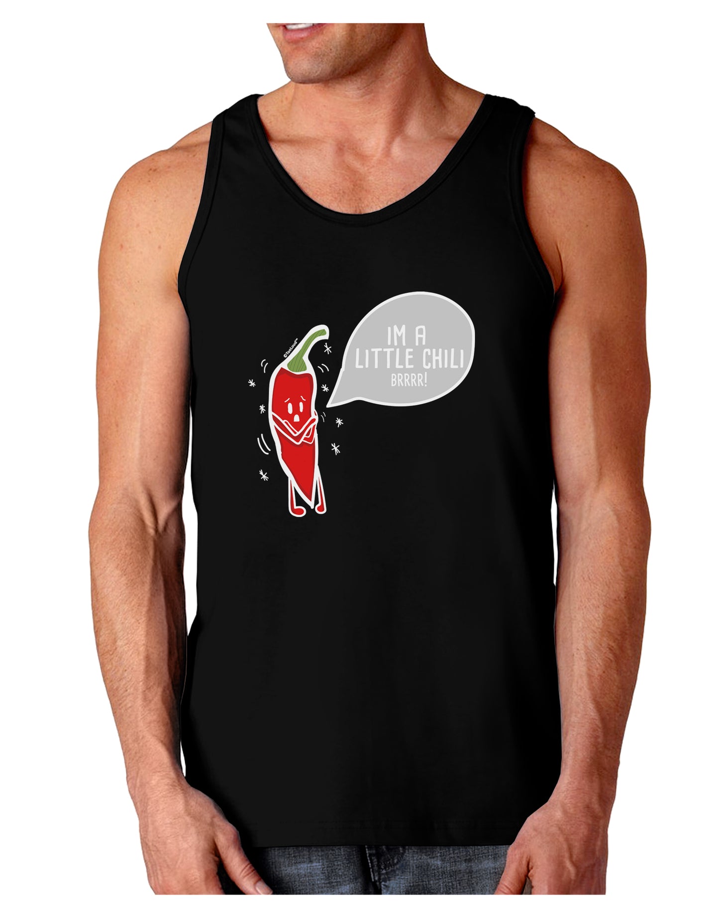 I'm a Little Chilli Loose Tank Top-Mens-LooseTanktops-TooLoud-Black-Small-Davson Sales