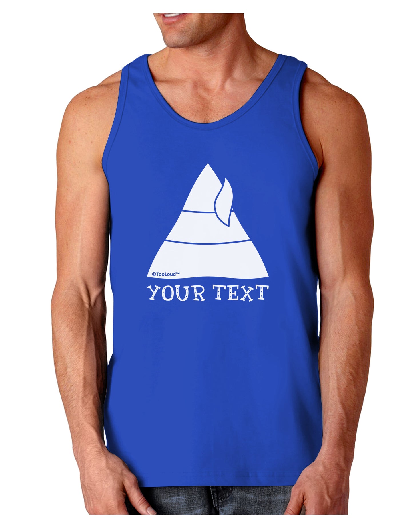 Personalized Matching Elf Family Design - Your Text Dark Loose Tank Top-Mens Loose Tank Top-TooLoud-Royal Blue-Small-Davson Sales