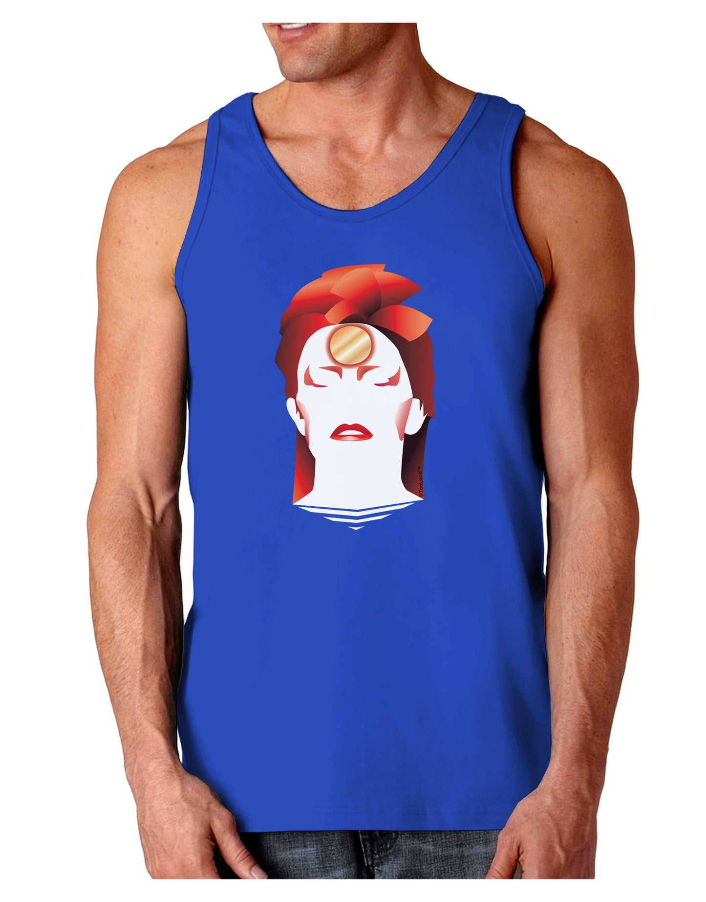 The Zig Dark Loose Tank Top-Mens Loose Tank Top-TooLoud-Royal Blue-Small-Davson Sales