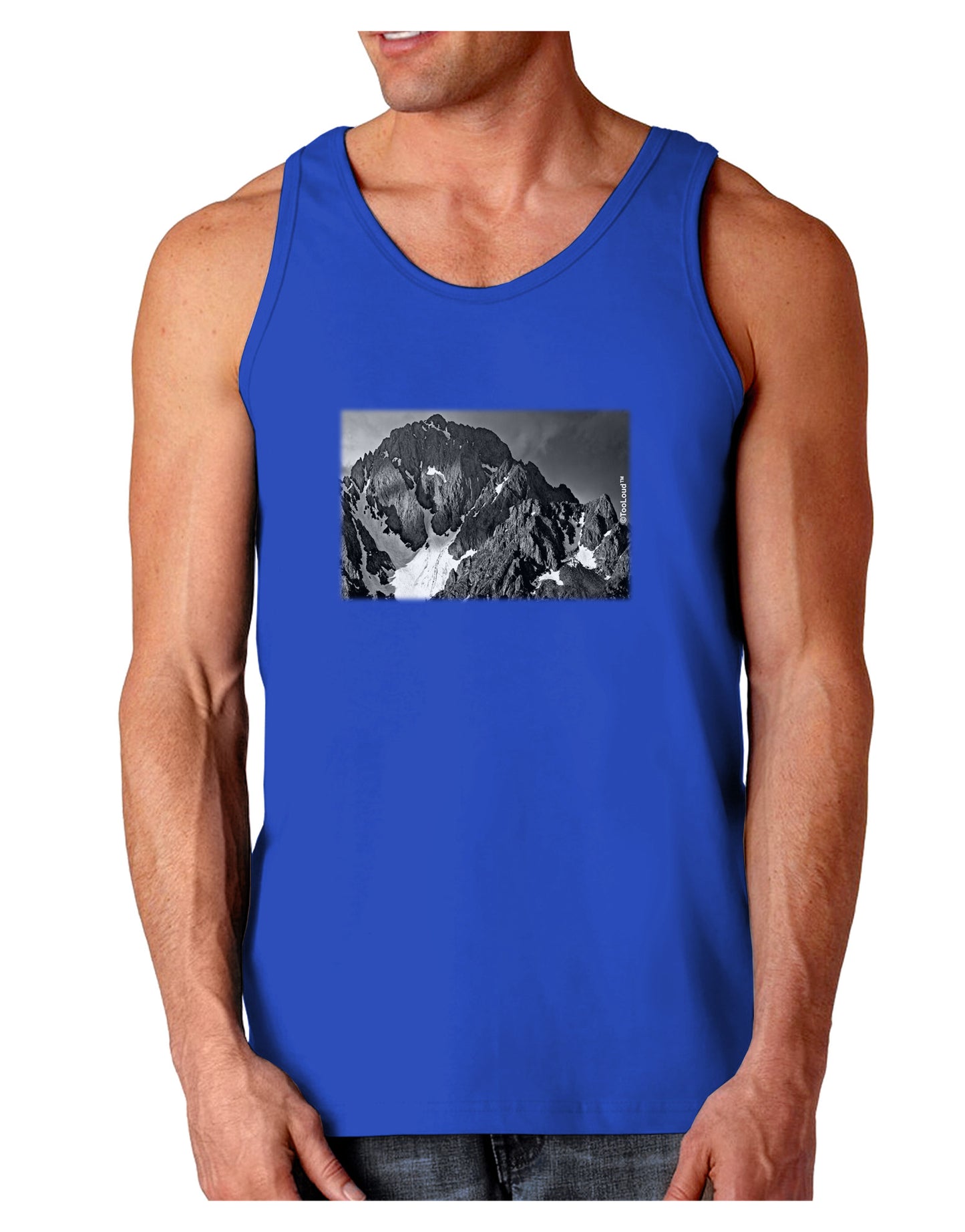 San Juan Mountain Range 2 Dark Loose Tank Top-Mens Loose Tank Top-TooLoud-Royal Blue-Small-Davson Sales
