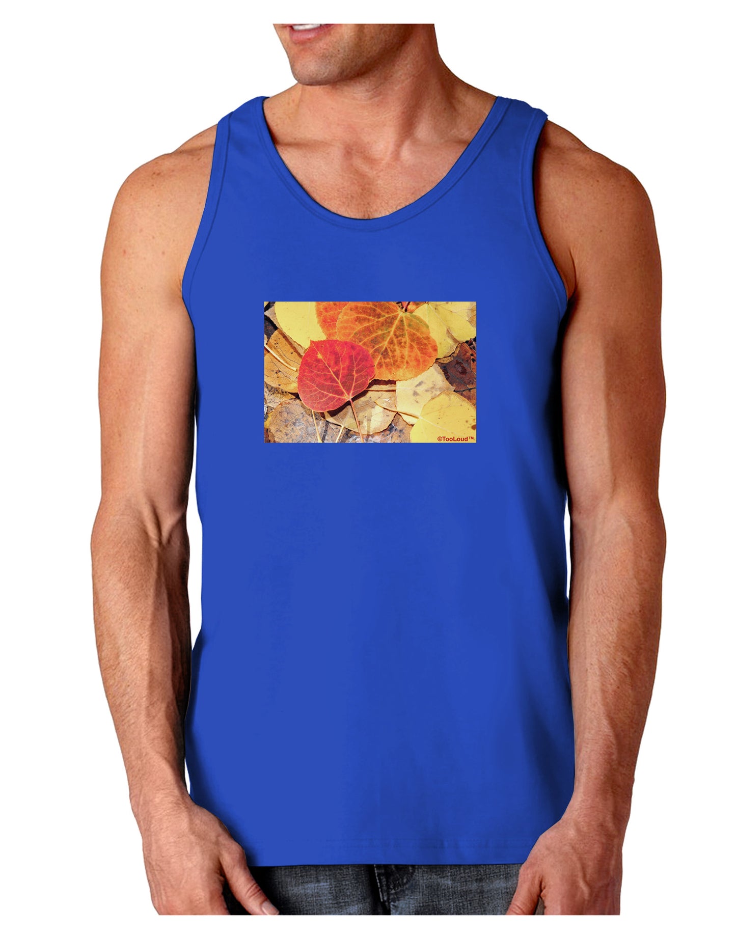 Colorado - Autumn Dark Loose Tank Top-Mens Loose Tank Top-TooLoud-Royal Blue-Small-Davson Sales