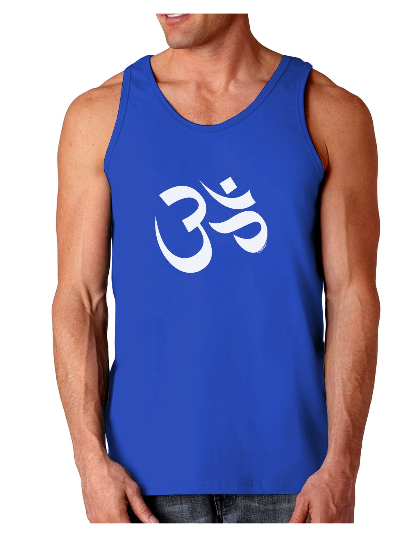 Om Symbol Dark Loose Tank Top-Mens Loose Tank Top-TooLoud-Royal Blue-Small-Davson Sales