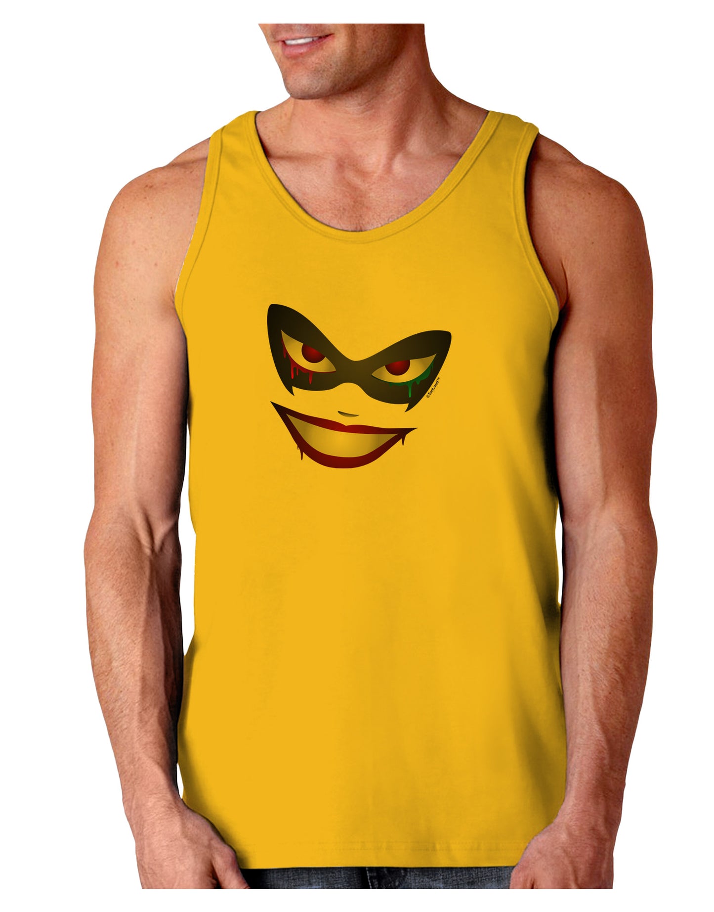 Lil Monster Mask Loose Tank Top-Loose Tank Top-TooLoud-Gold-Small-Davson Sales